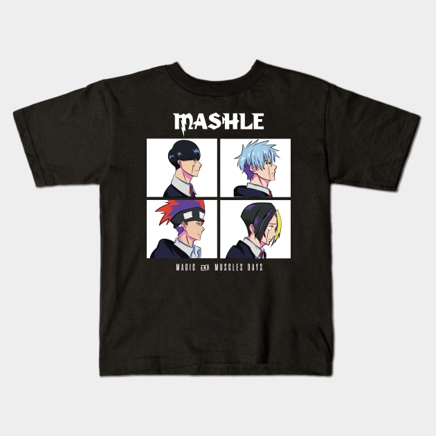 MASHLE: MAGIC AND MUSCLES DAYS Kids T-Shirt by FunGangStore